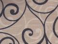 Scroll Black on Beige 65 3315